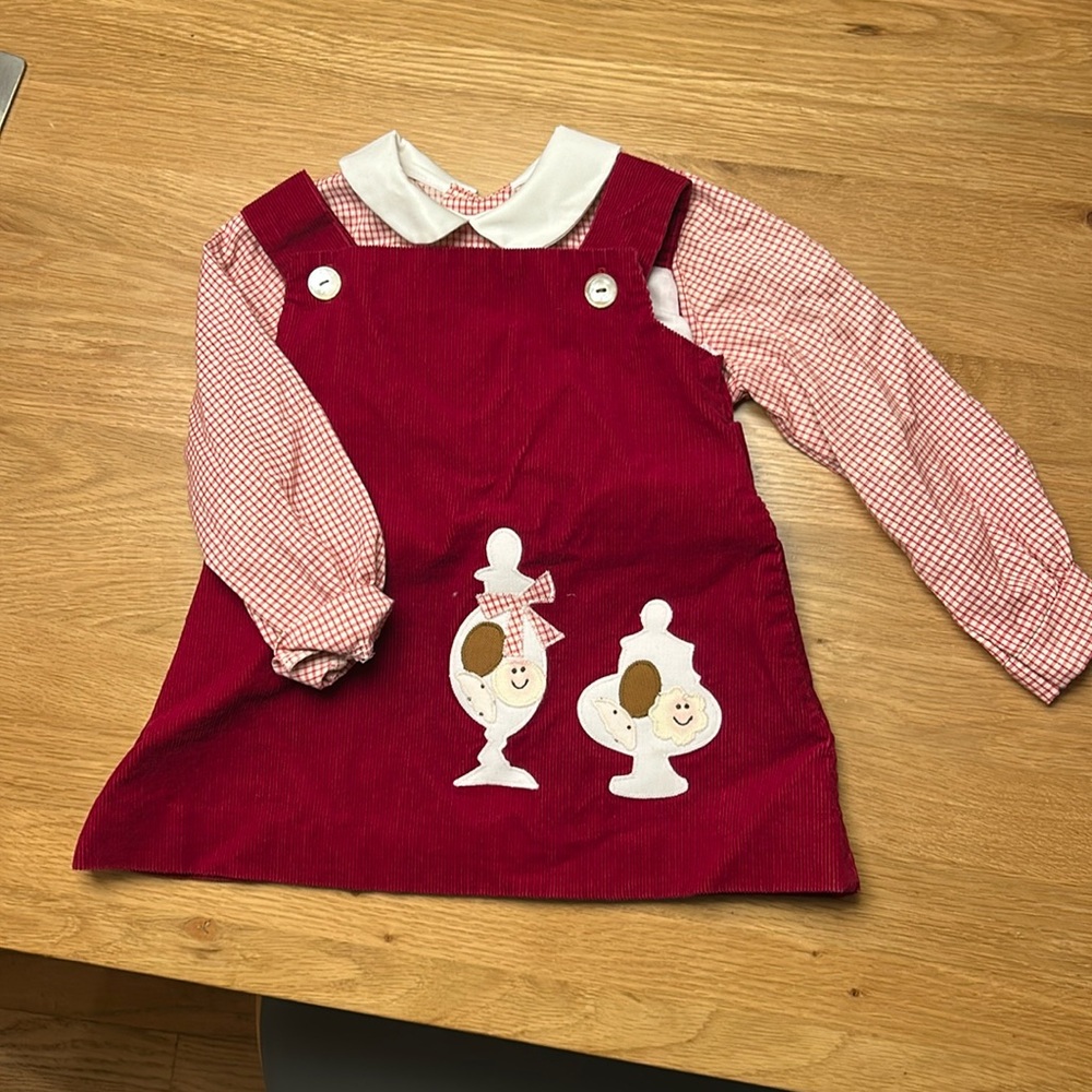 Chocolate soup 3t jumper dress and shirt